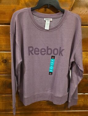 Reebok Women's Purple Crewneck Sweatshirt